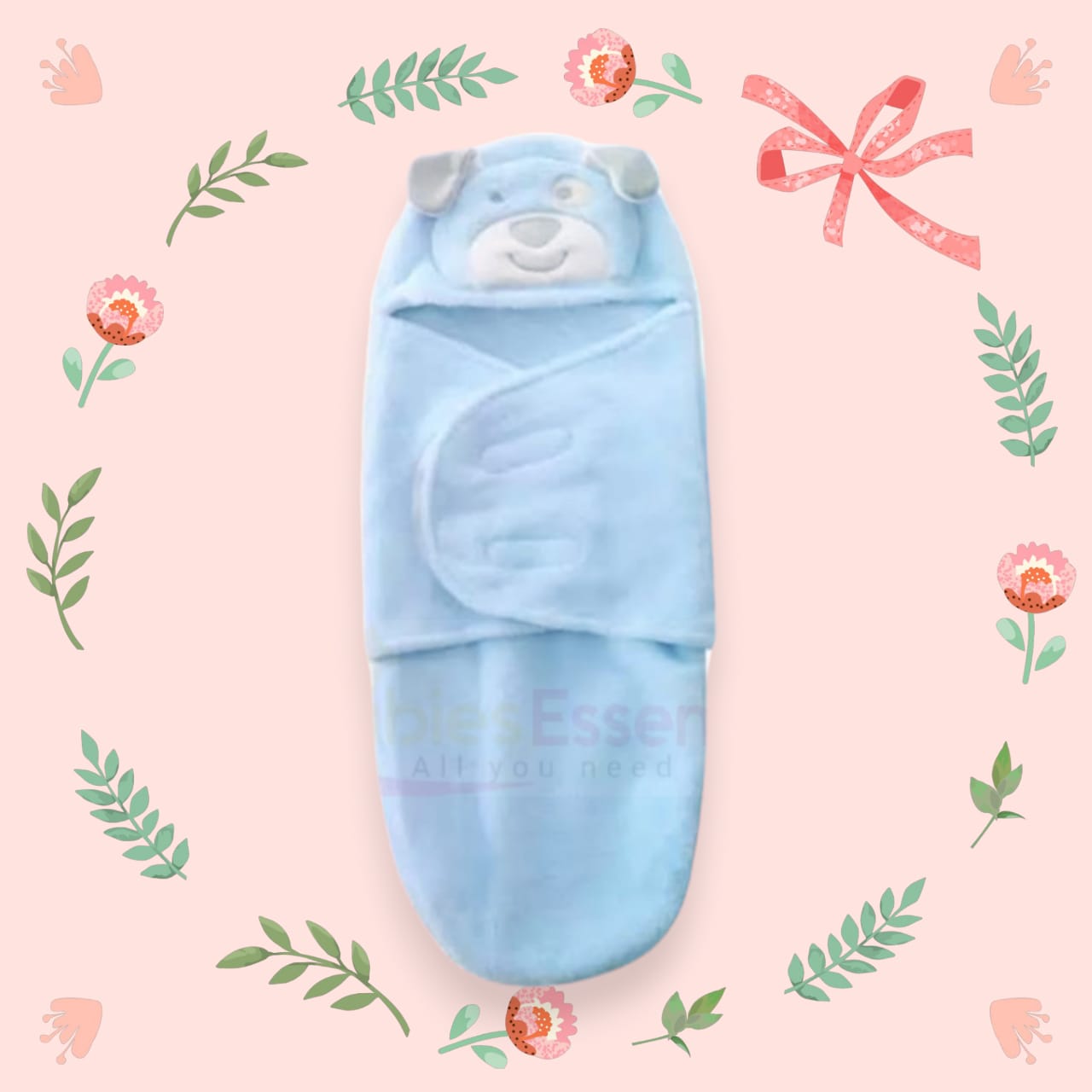 Fleece Swaddle Blue