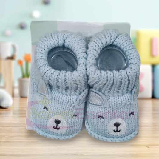 Newborn woolen booties