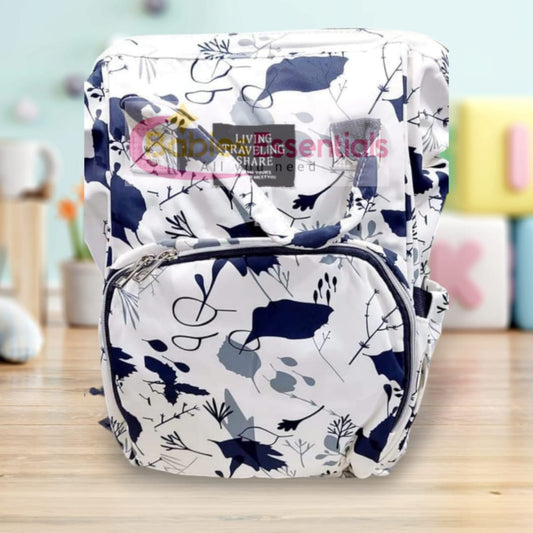 White jungle diaper bag pack